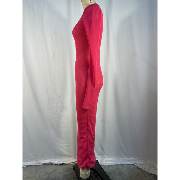 The Andamane 'Ivy' Pink Midi Dress Size XS - Picture 4 of 6